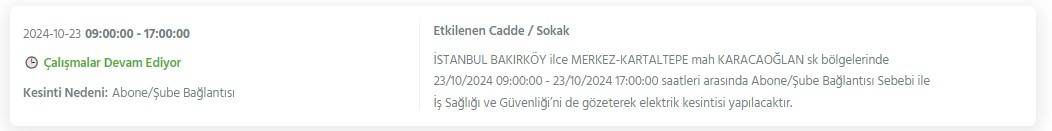 İstanbul'un 21 ilçesinde 8 saati bulacak elektrik kesintisi! Bu gece yarısından itibaren başlıyor 12